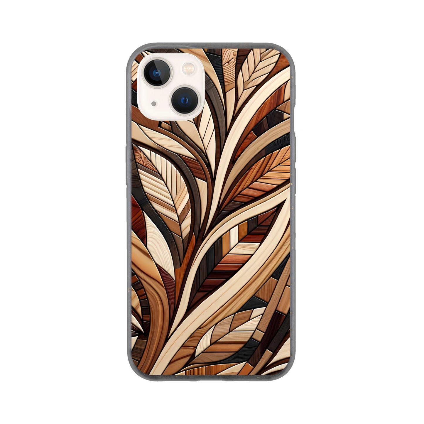 Inlaid wood design case for iPhone and Samsung Galaxy