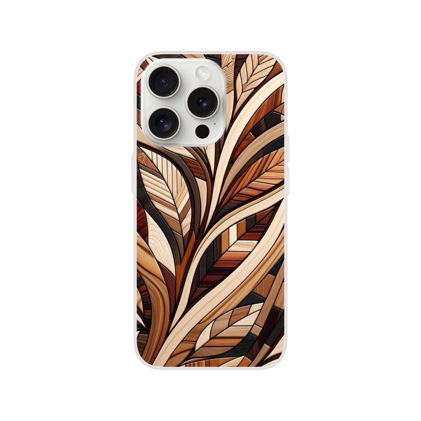 Inlaid wood design case for iPhone and Samsung Galaxy