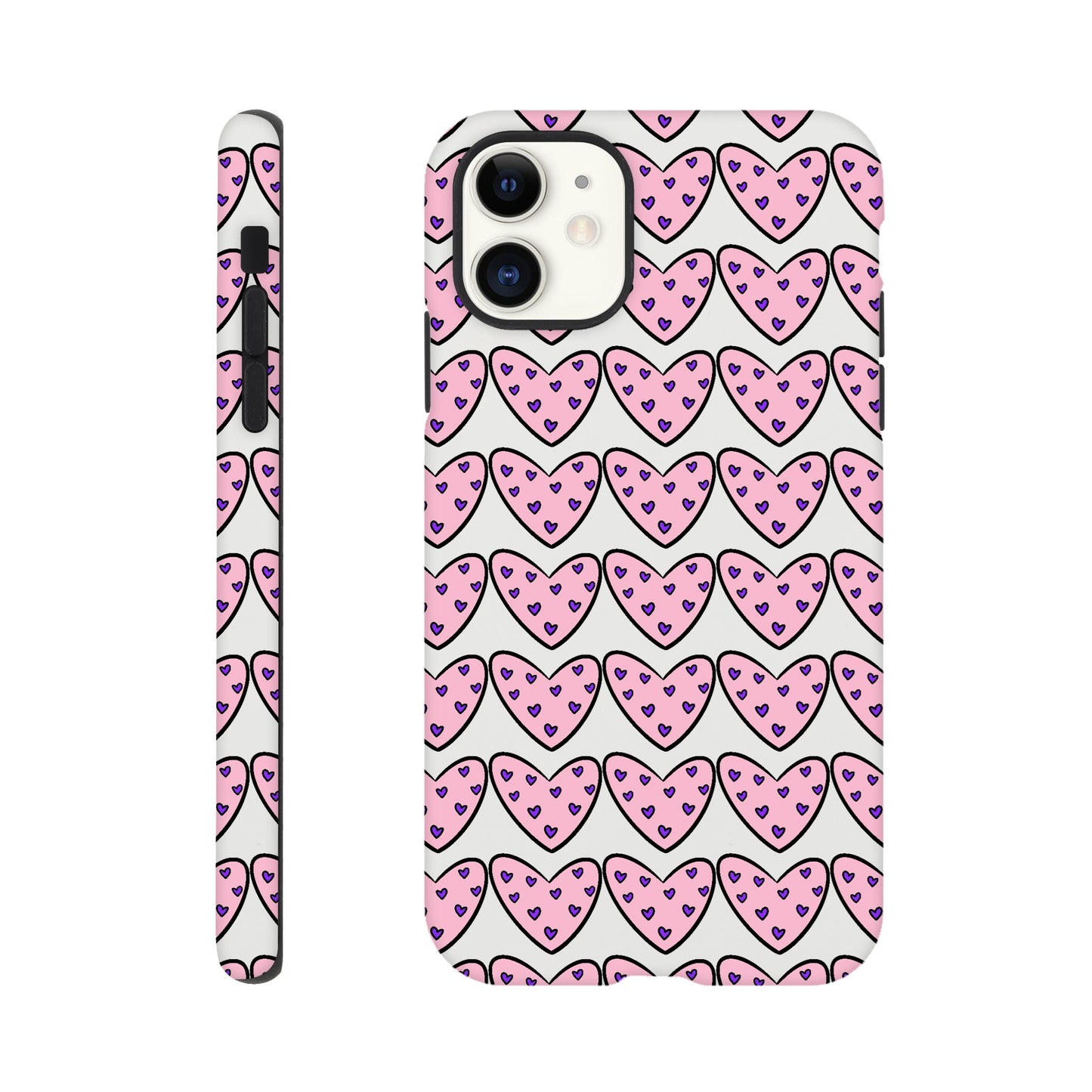 Hearts case for iPhone and Samsung Galaxy