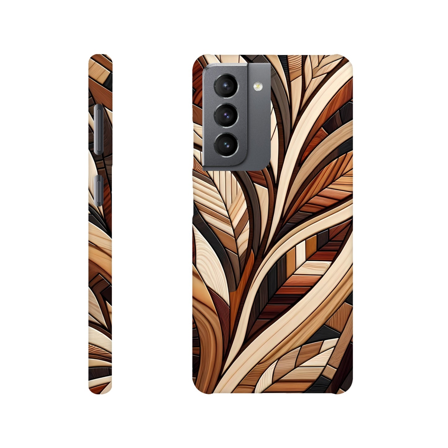 Inlaid wood design case for iPhone and Samsung Galaxy