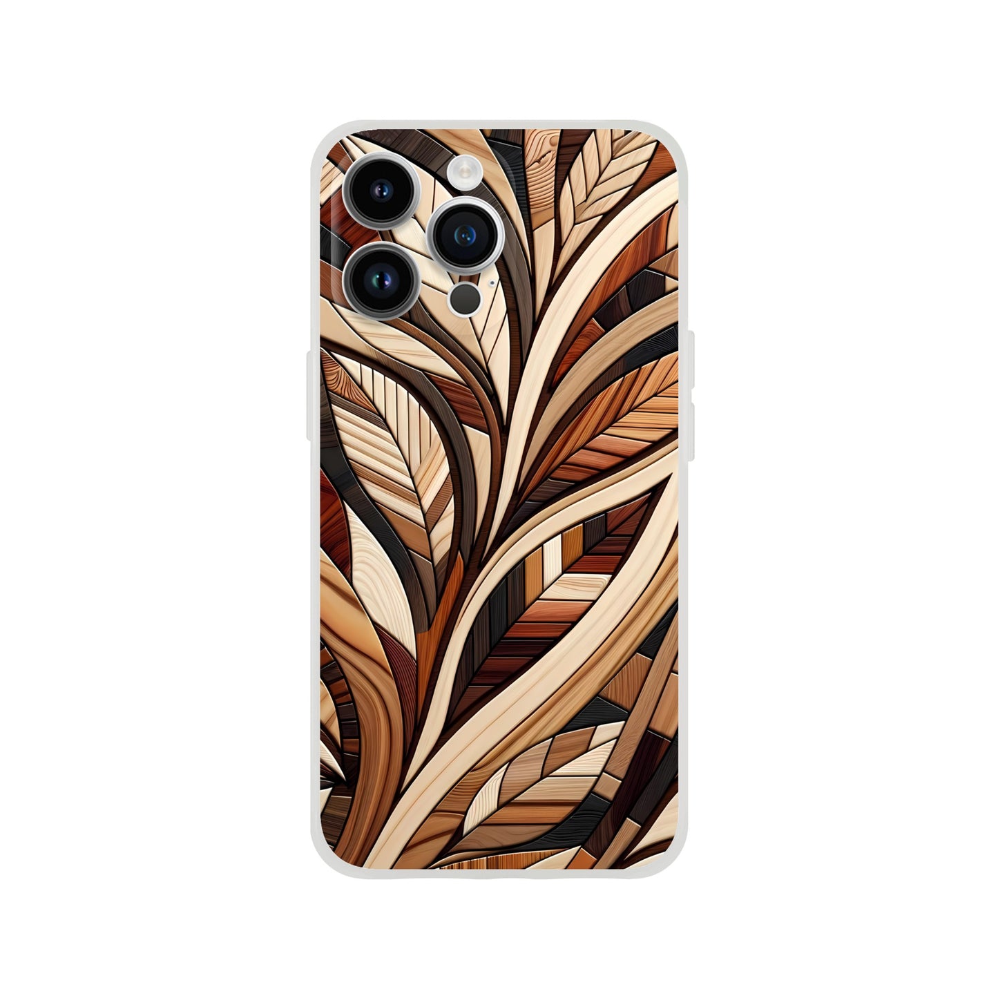 Inlaid wood design case for iPhone and Samsung Galaxy