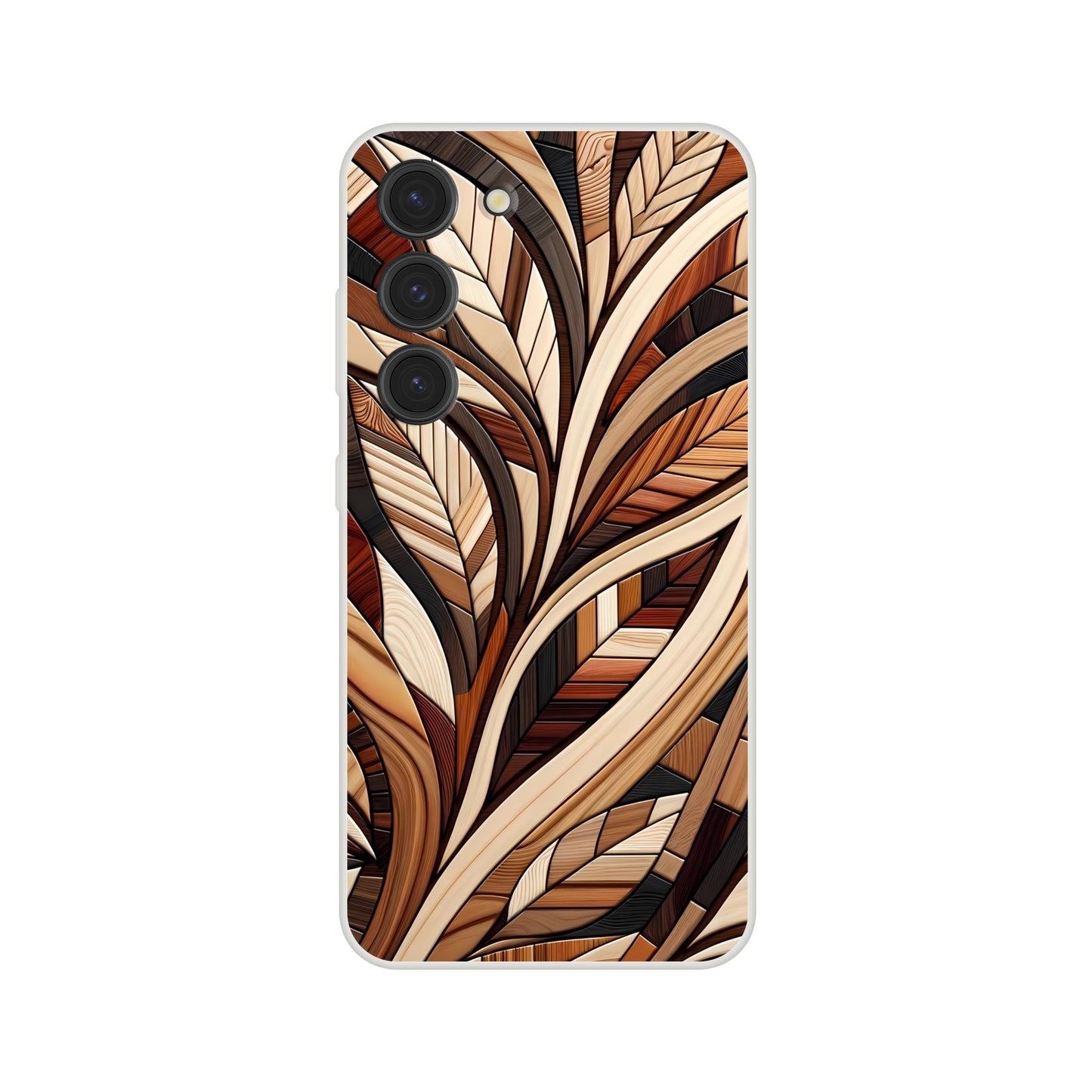 Inlaid wood design case for iPhone and Samsung Galaxy