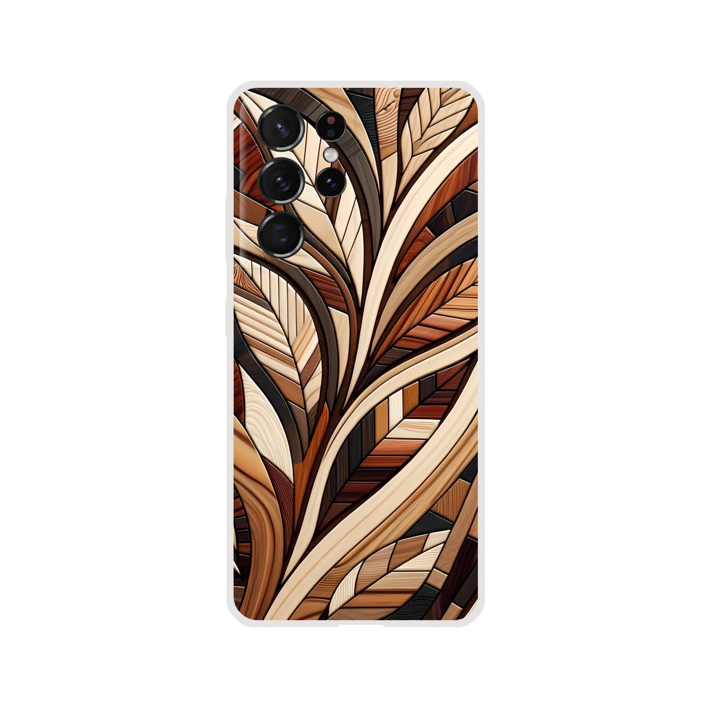 Inlaid wood design case for iPhone and Samsung Galaxy