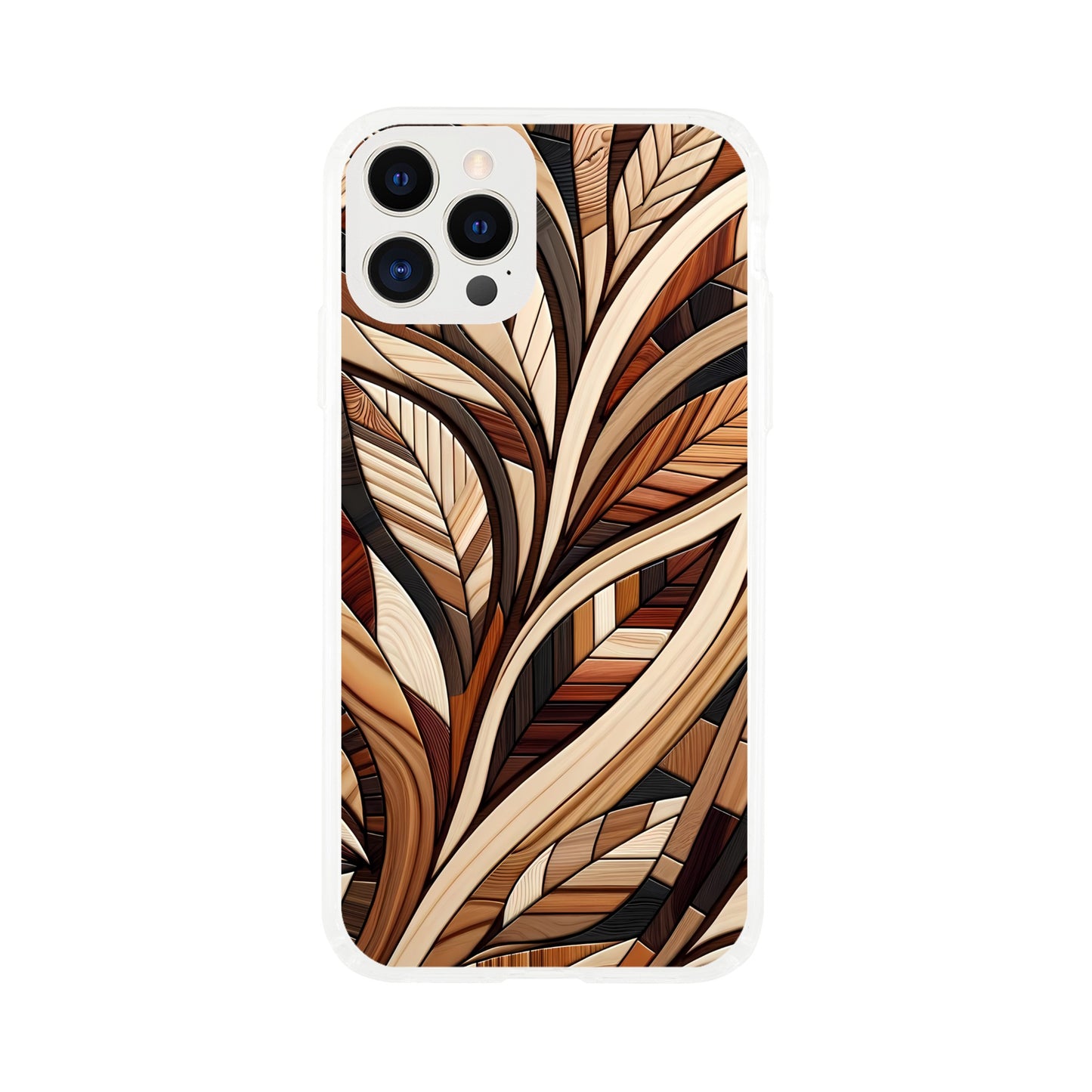 Inlaid wood design case for iPhone and Samsung Galaxy