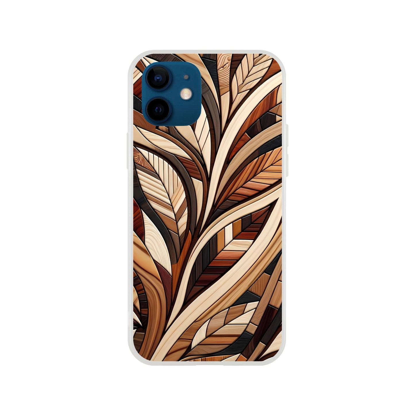 Inlaid wood design case for iPhone and Samsung Galaxy