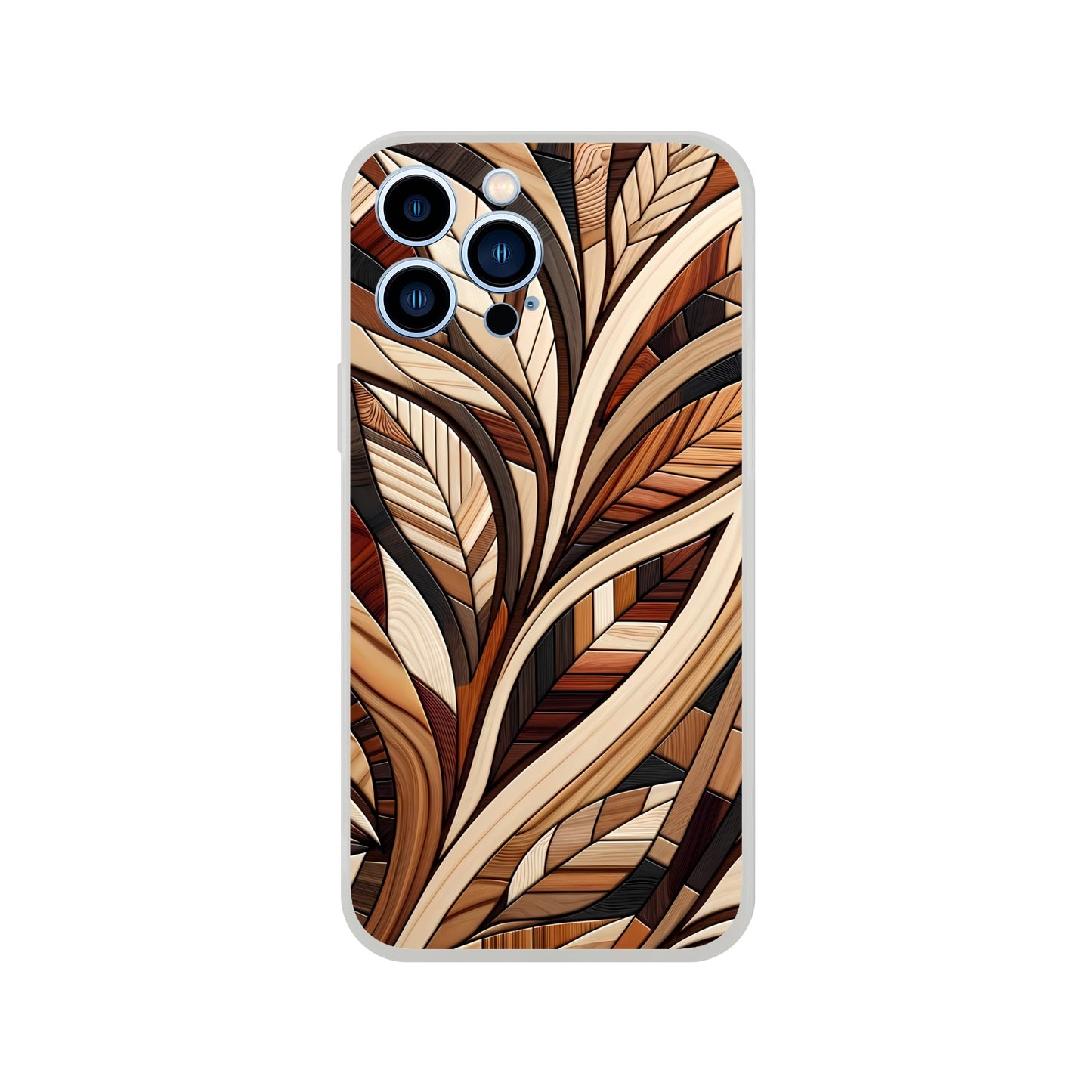 Inlaid wood design case for iPhone and Samsung Galaxy