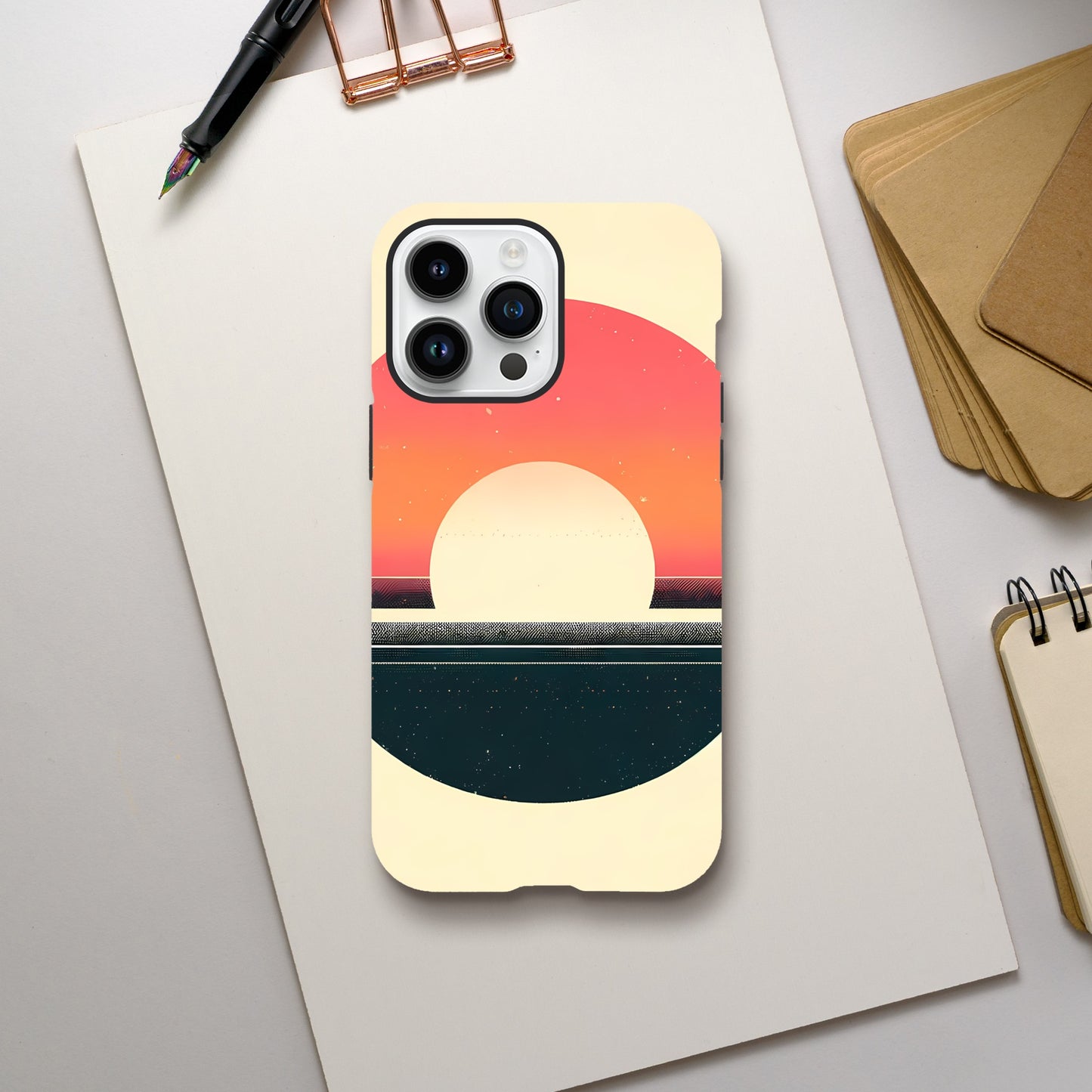 Minimalist Sunset Case iPhone and Samsung