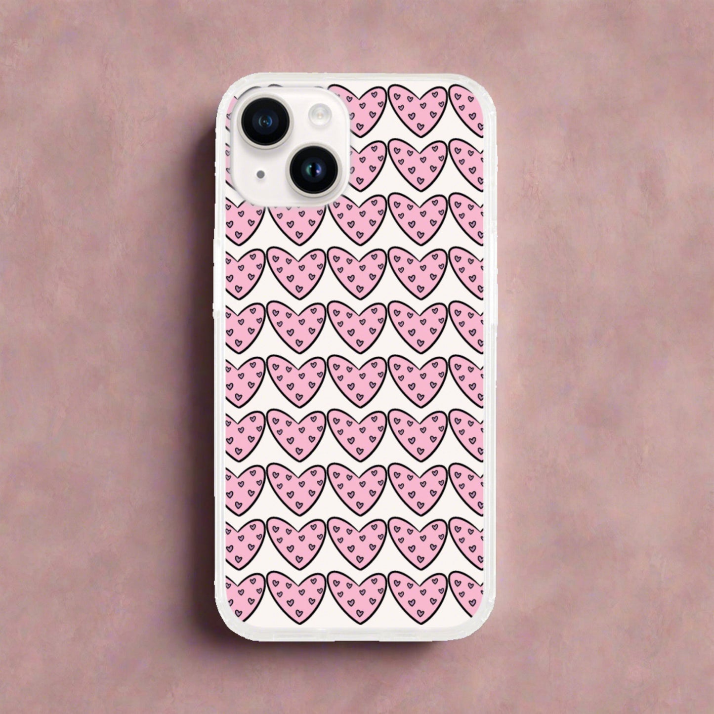 Hearts case for iPhone and Samsung Galaxy