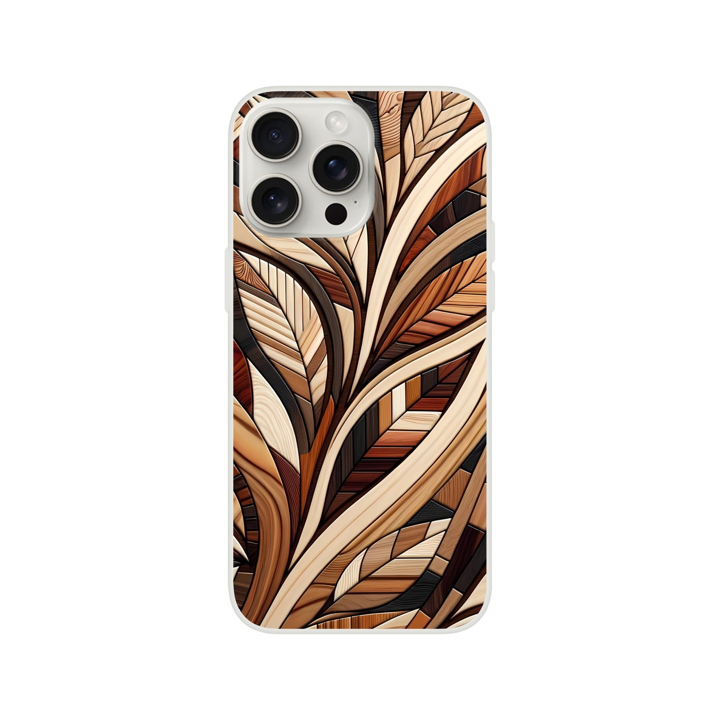 Inlaid wood design case for iPhone and Samsung Galaxy