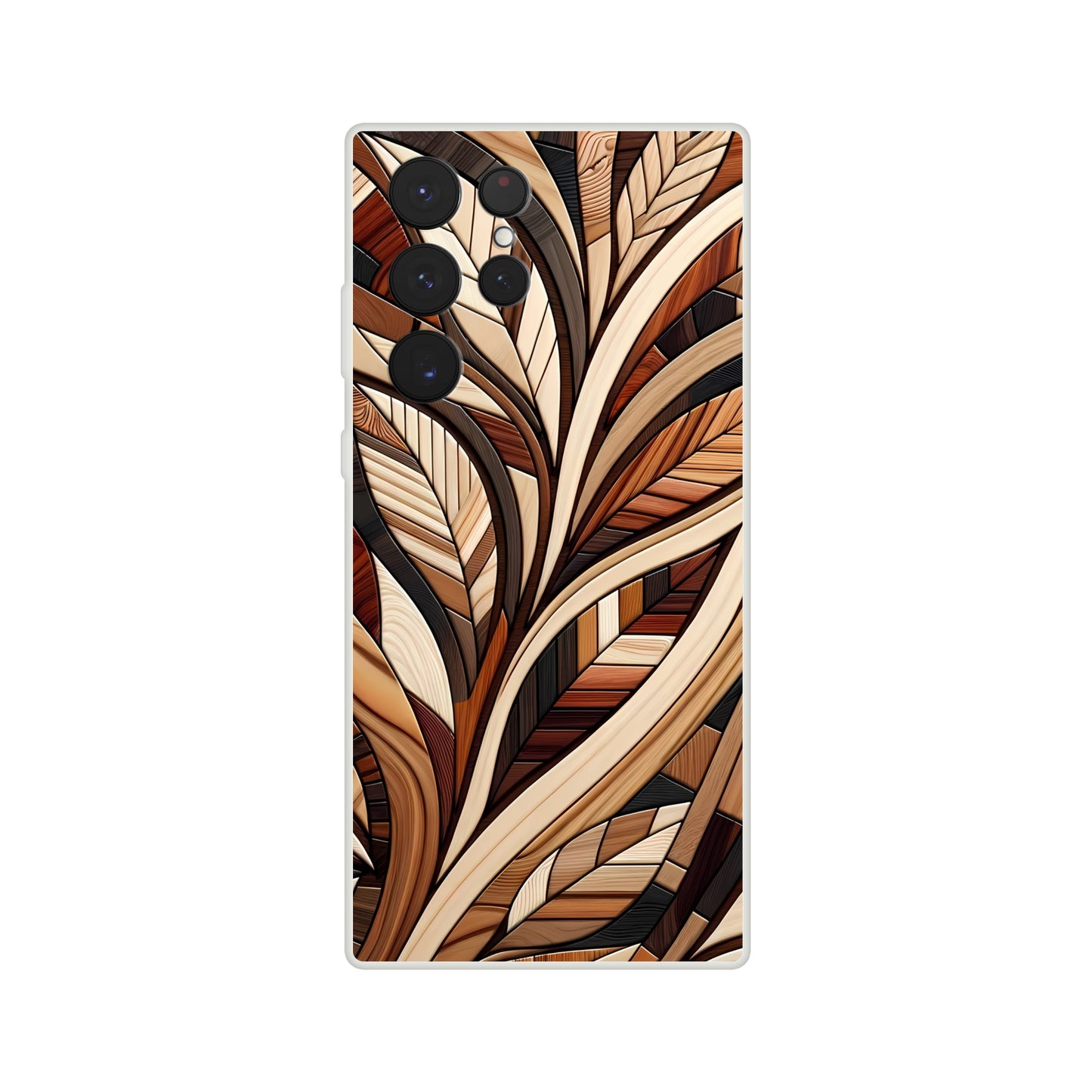 Inlaid wood design case for iPhone and Samsung Galaxy