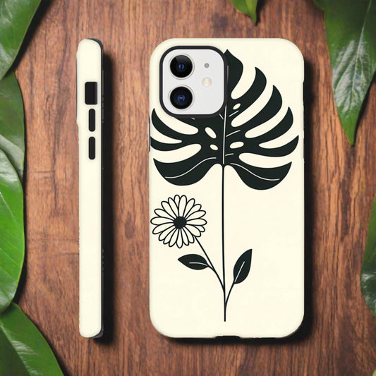 MINIMALIST FLOWER PHONE CASE FOR IPHONE AND SAMSUNG