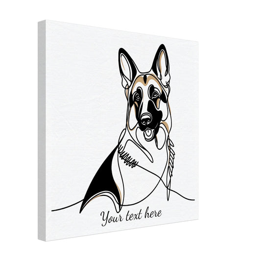 Customizable One-Line Art Dog Pieces - ArtAify