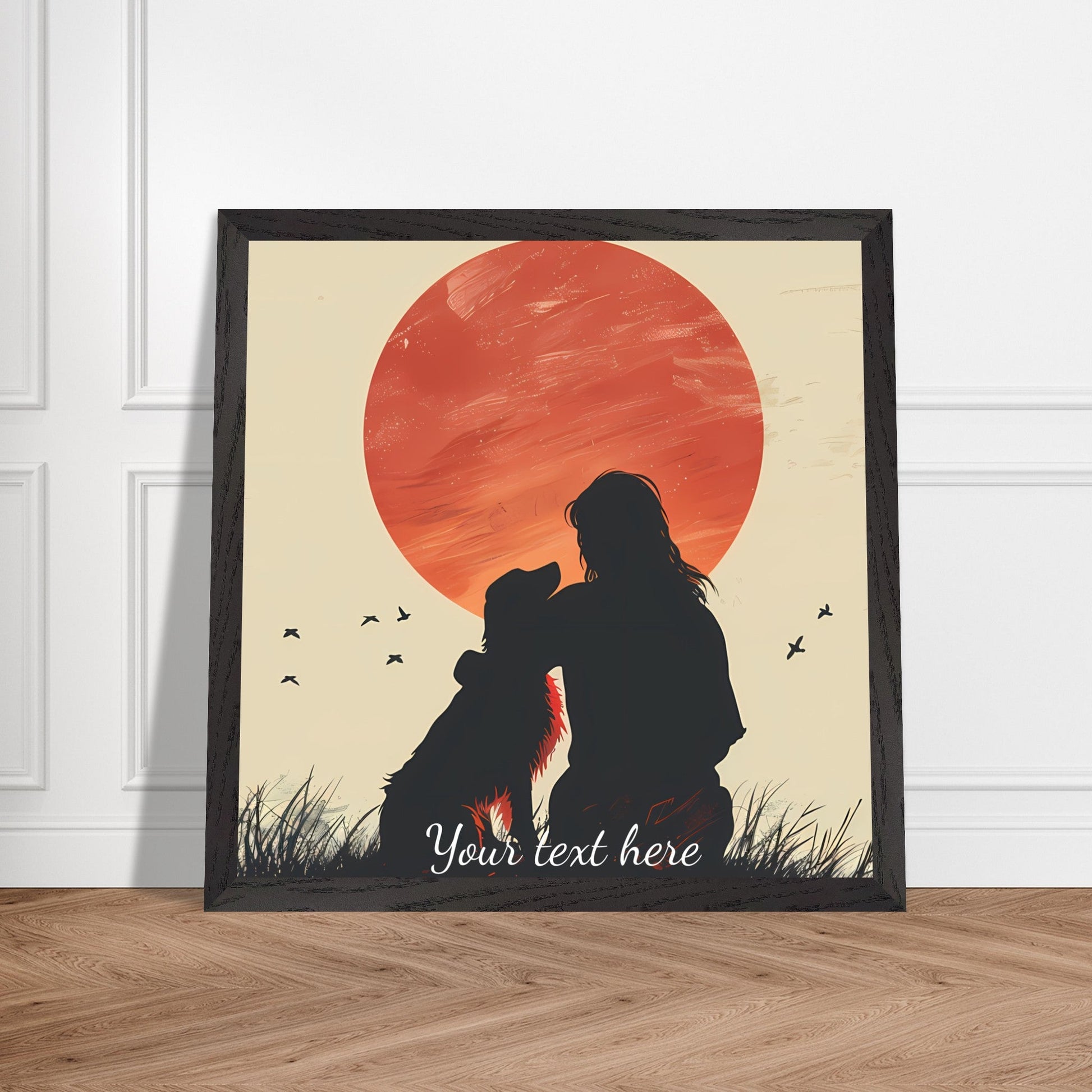 Customizable Silhouette Dog art pieces - ArtAify