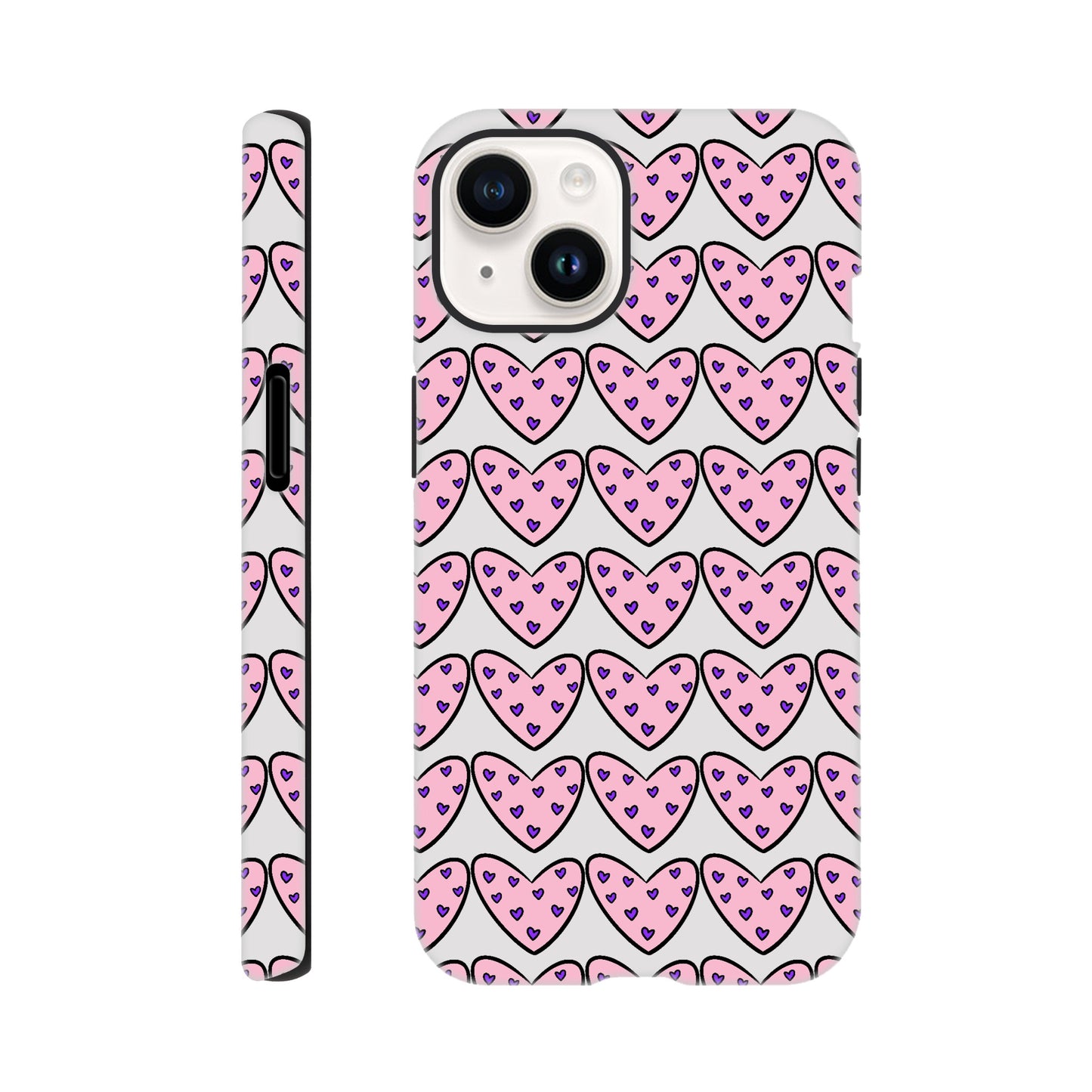 Hearts case for iPhone and Samsung Galaxy