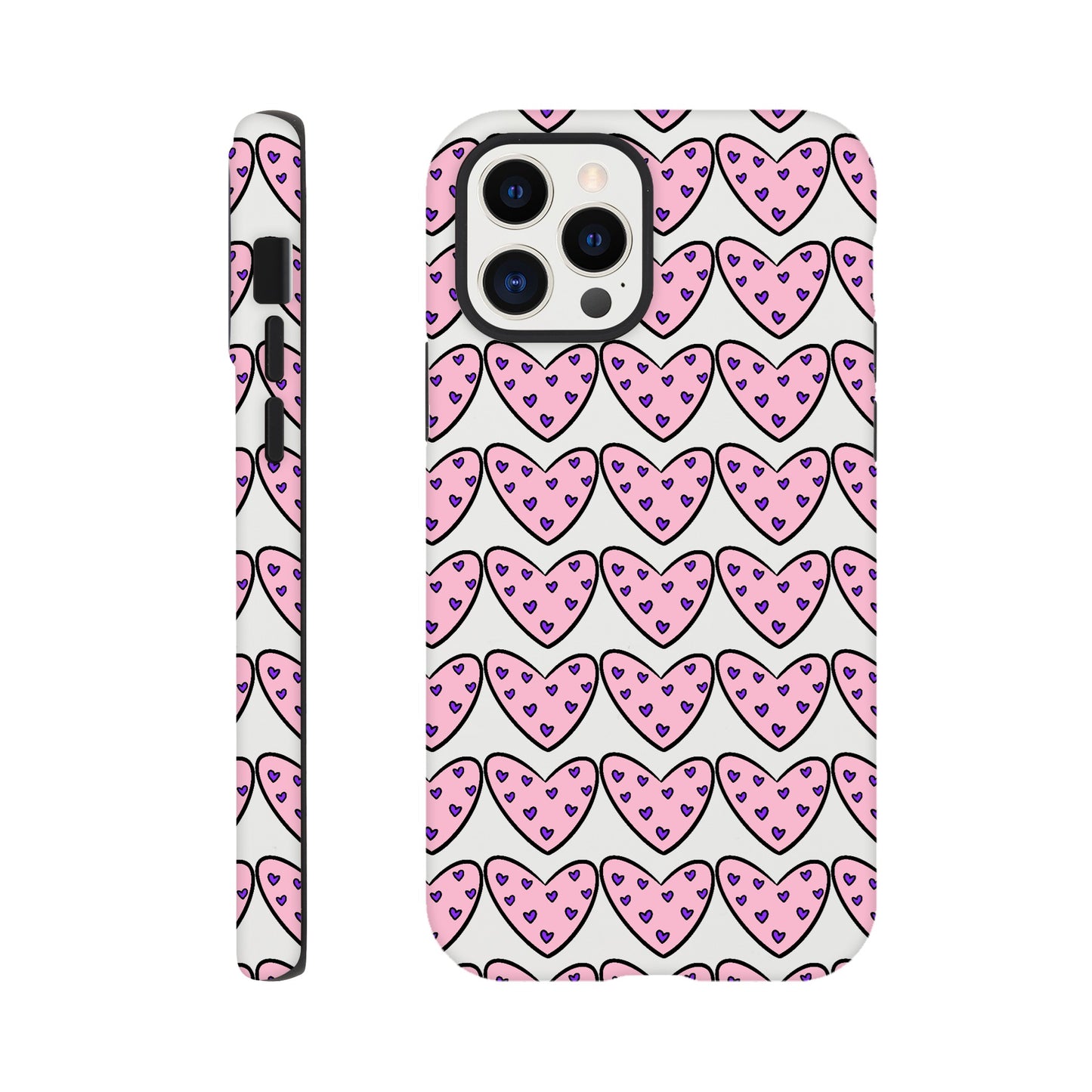 Hearts case for iPhone and Samsung Galaxy