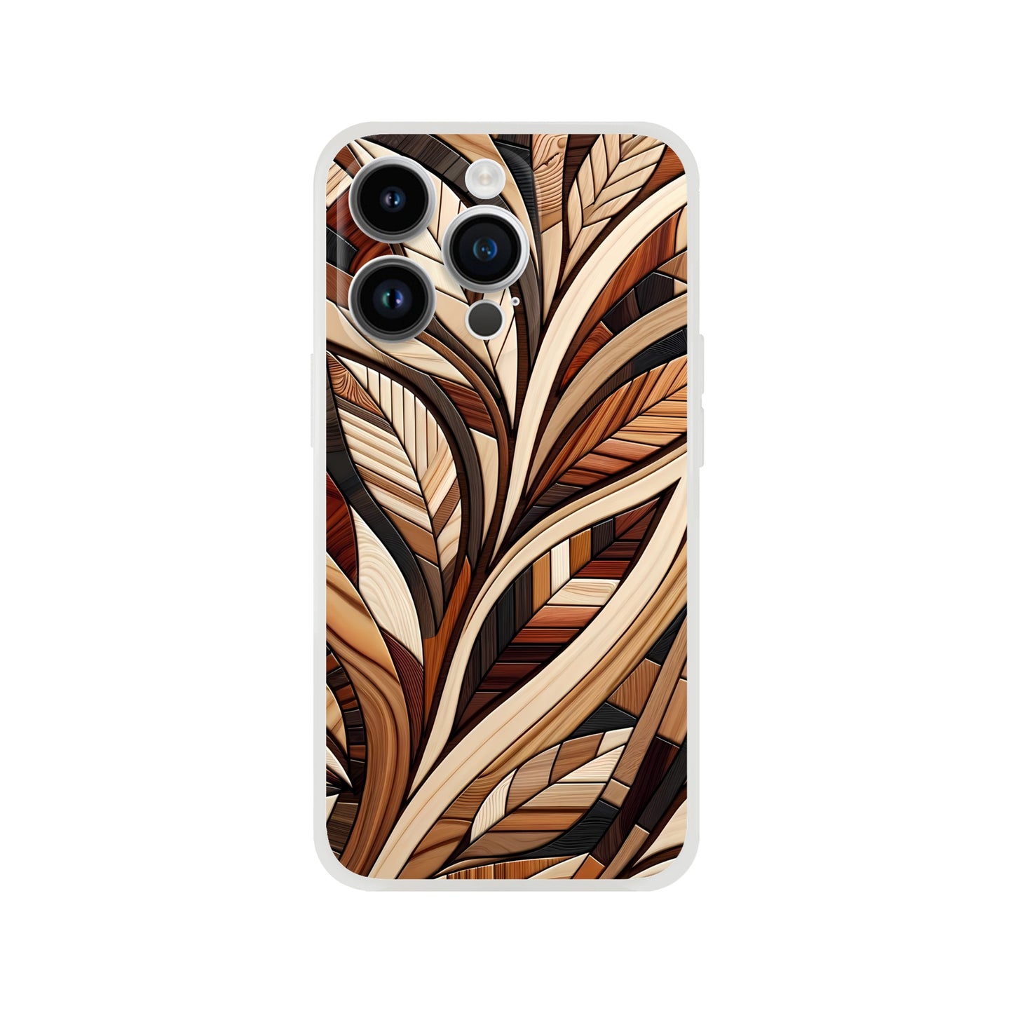 Inlaid wood design case for iPhone and Samsung Galaxy