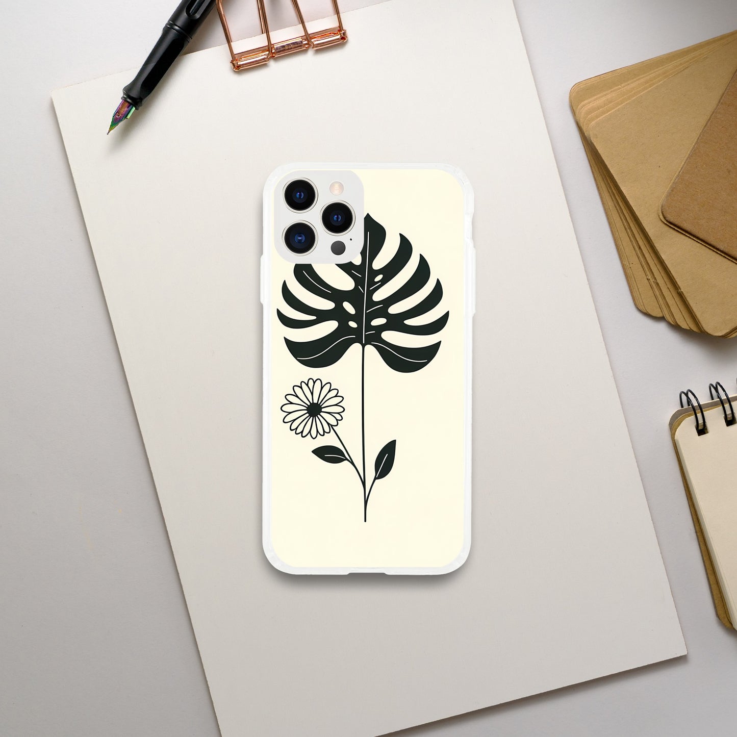 MINIMALIST FLOWER PHONE CASE FOR IPHONE AND SAMSUNG