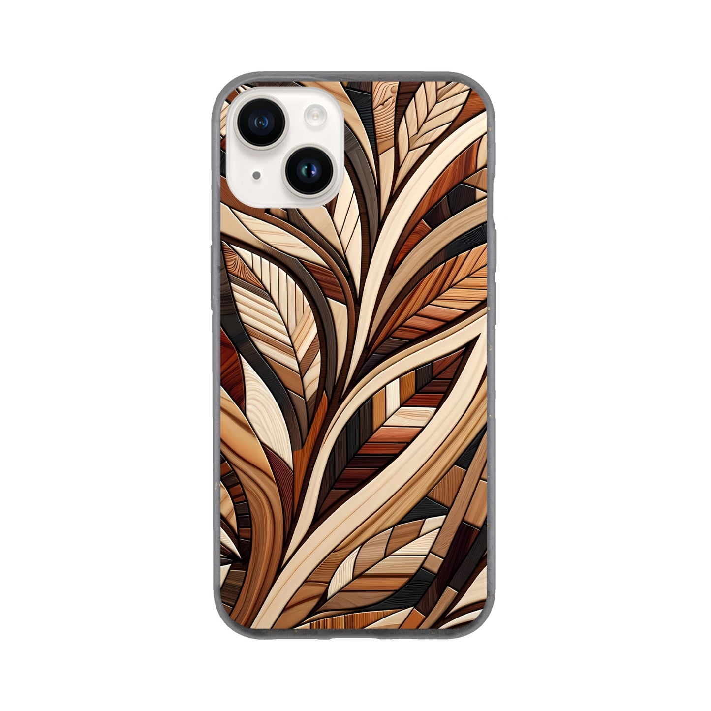 Inlaid wood design case for iPhone and Samsung Galaxy