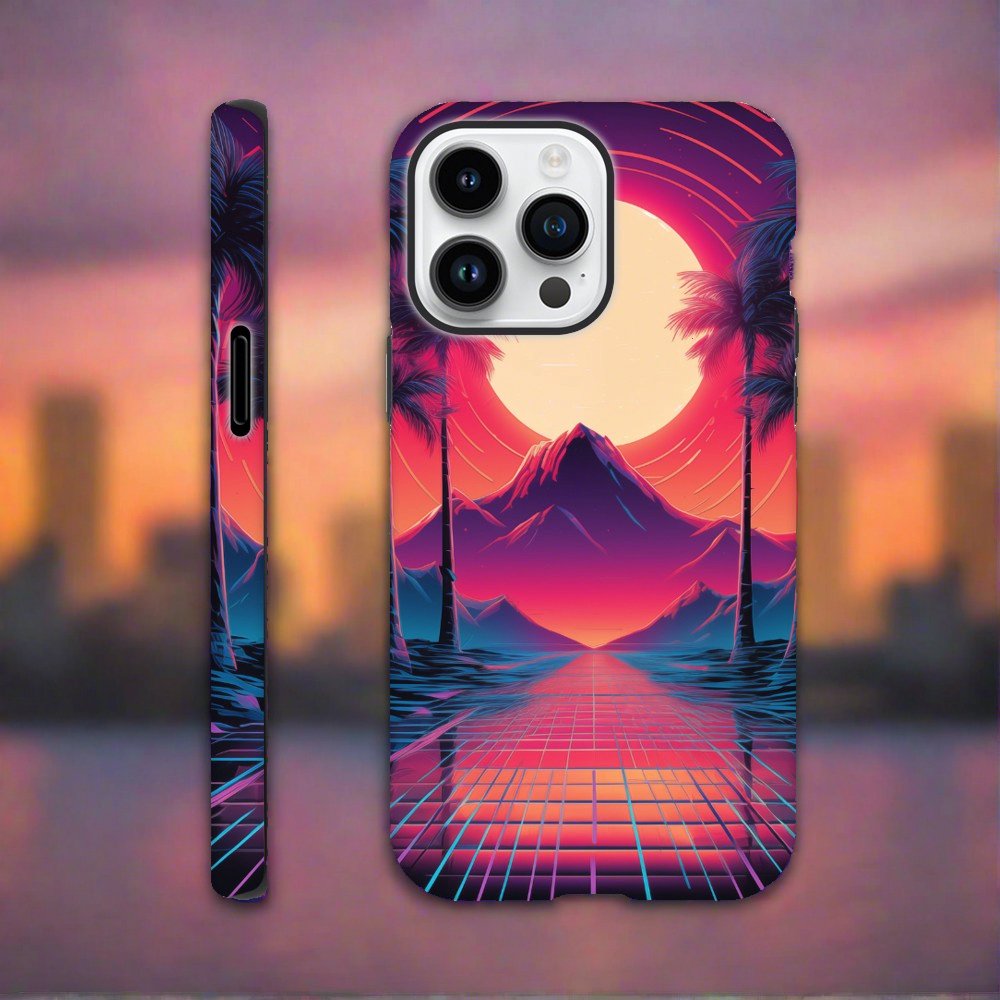 Synthwave Case (iPhone and Samsung) - ArtAify