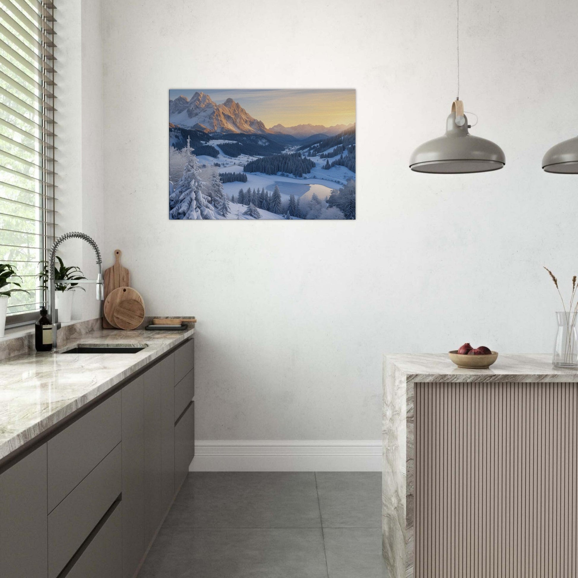 Alpine Serenity Canvas Print - ArtAify