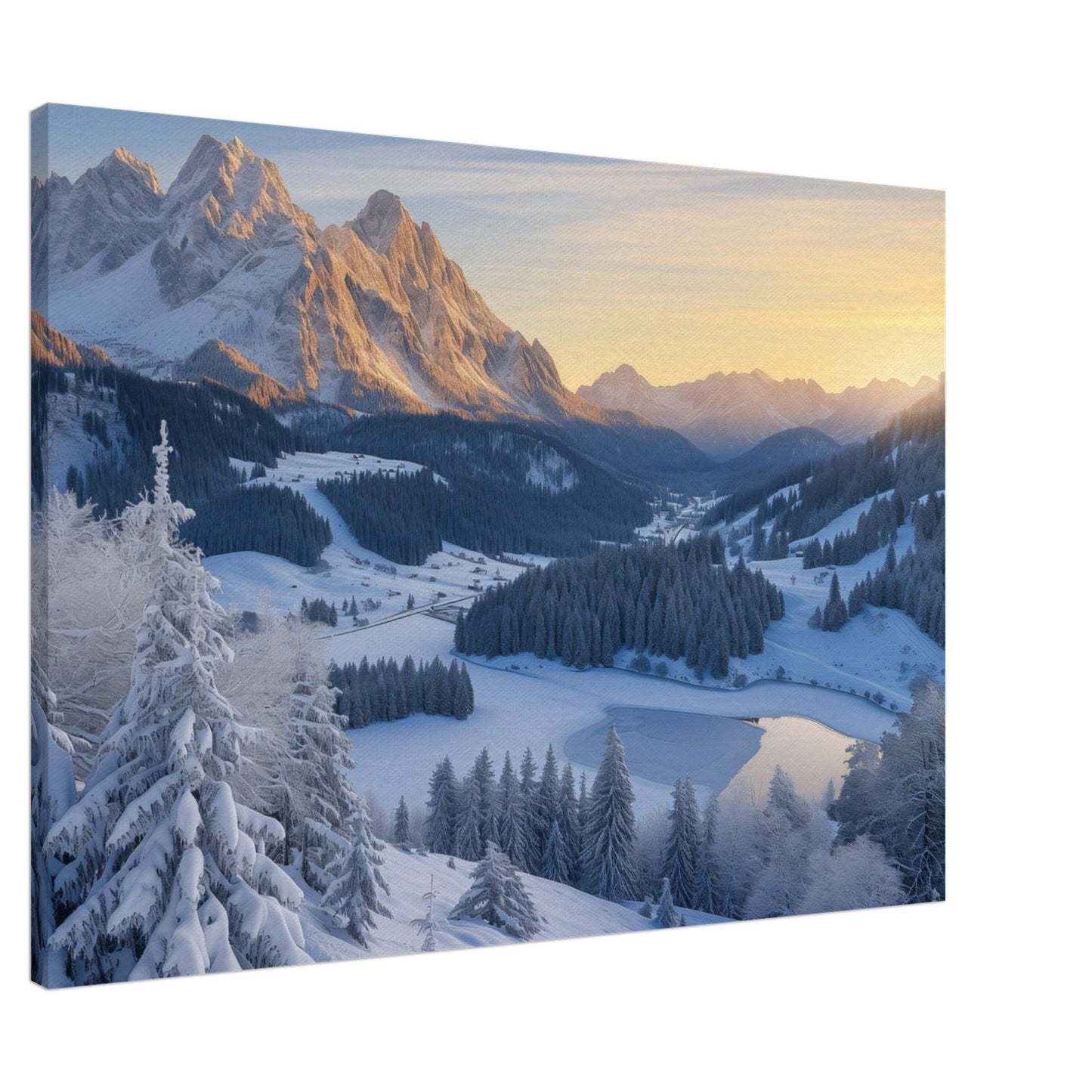 Alpine Serenity Canvas Print - ArtAify