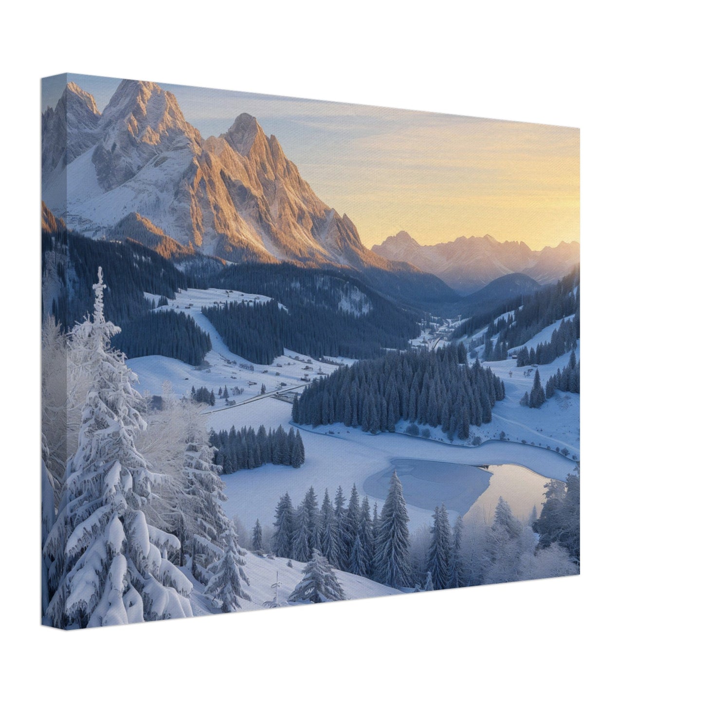 Alpine Serenity Canvas Print - ArtAify