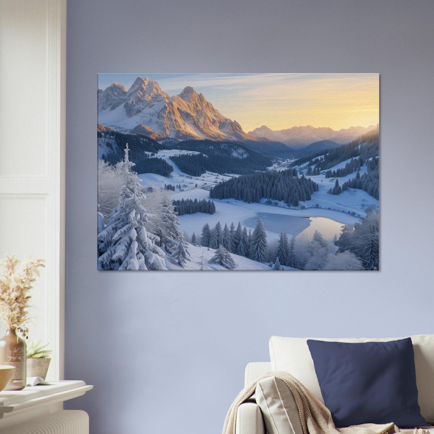 Alpine Serenity Canvas Print - ArtAify