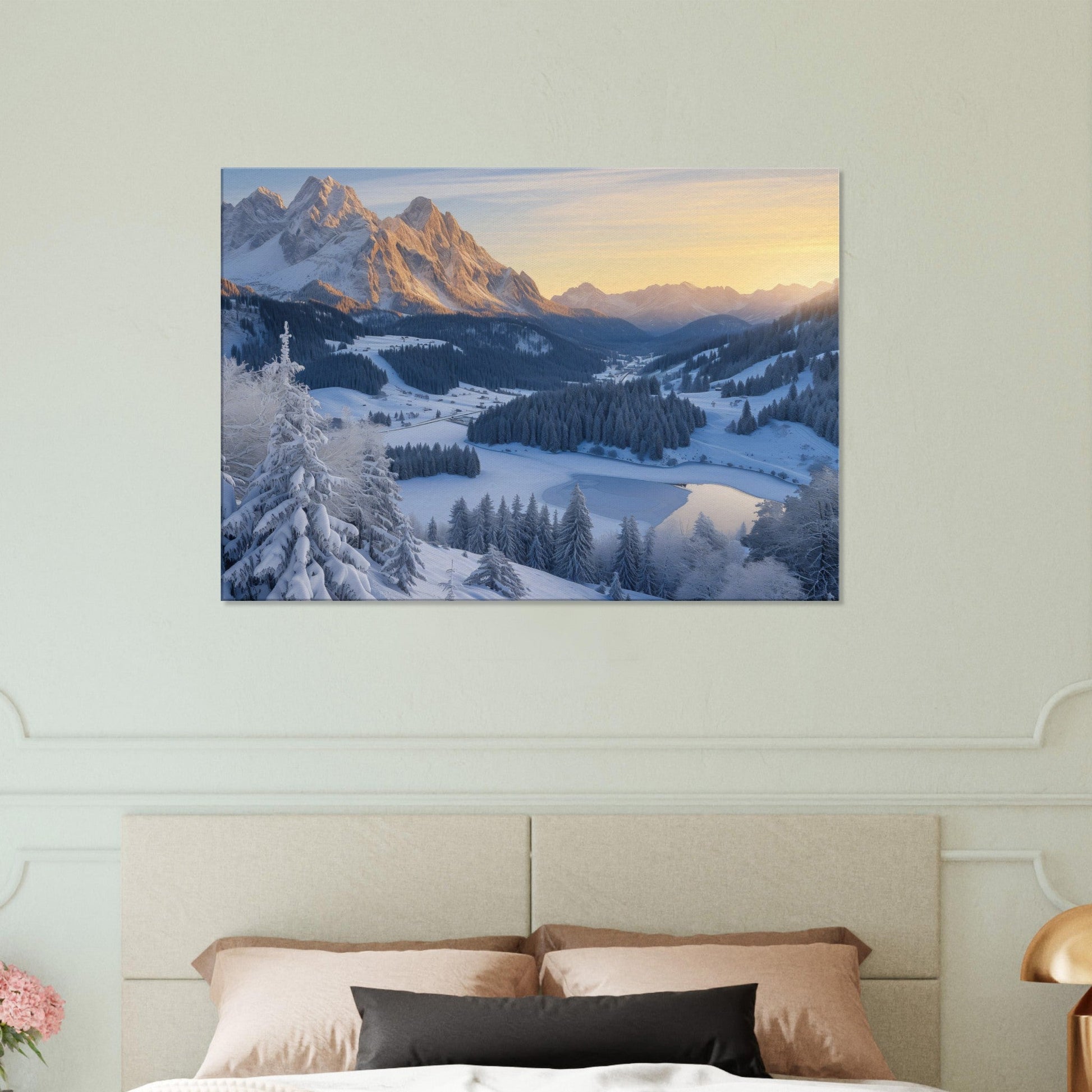 Alpine Serenity Canvas Print - ArtAify