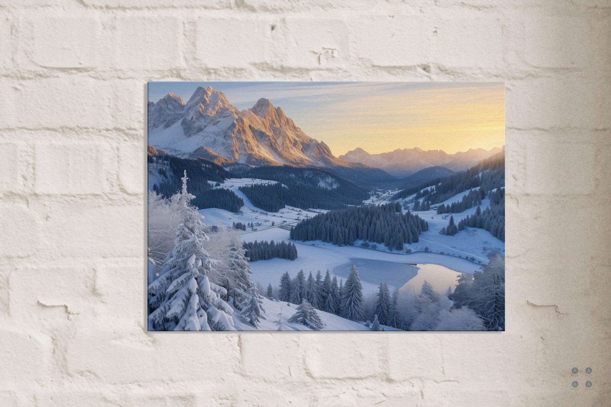 Alpine Serenity Canvas Print - ArtAify