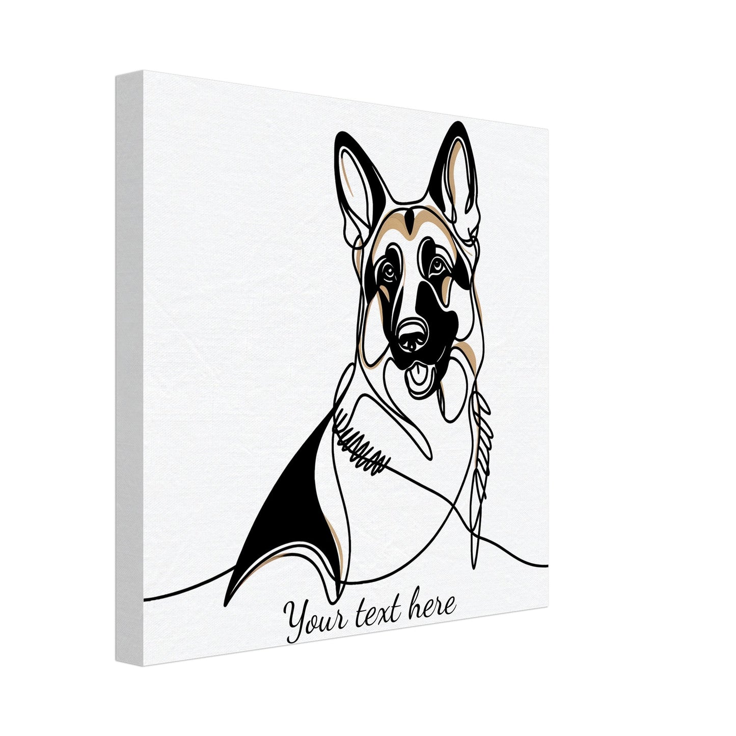 Customizable One-Line Art Dog Pieces - ArtAify