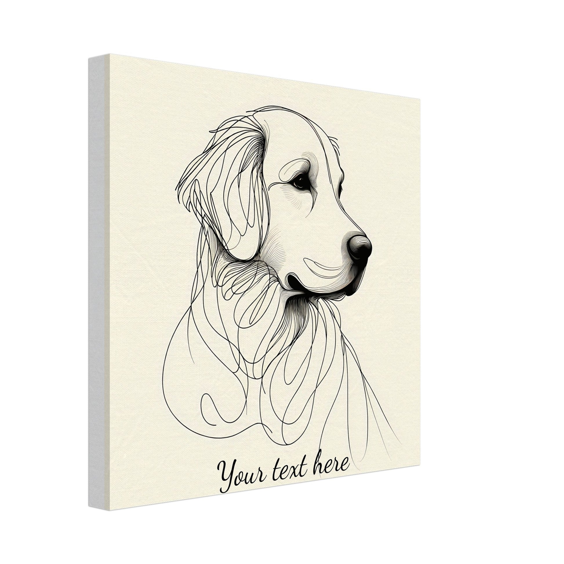 Customizable One-Line Art Dog Pieces - ArtAify