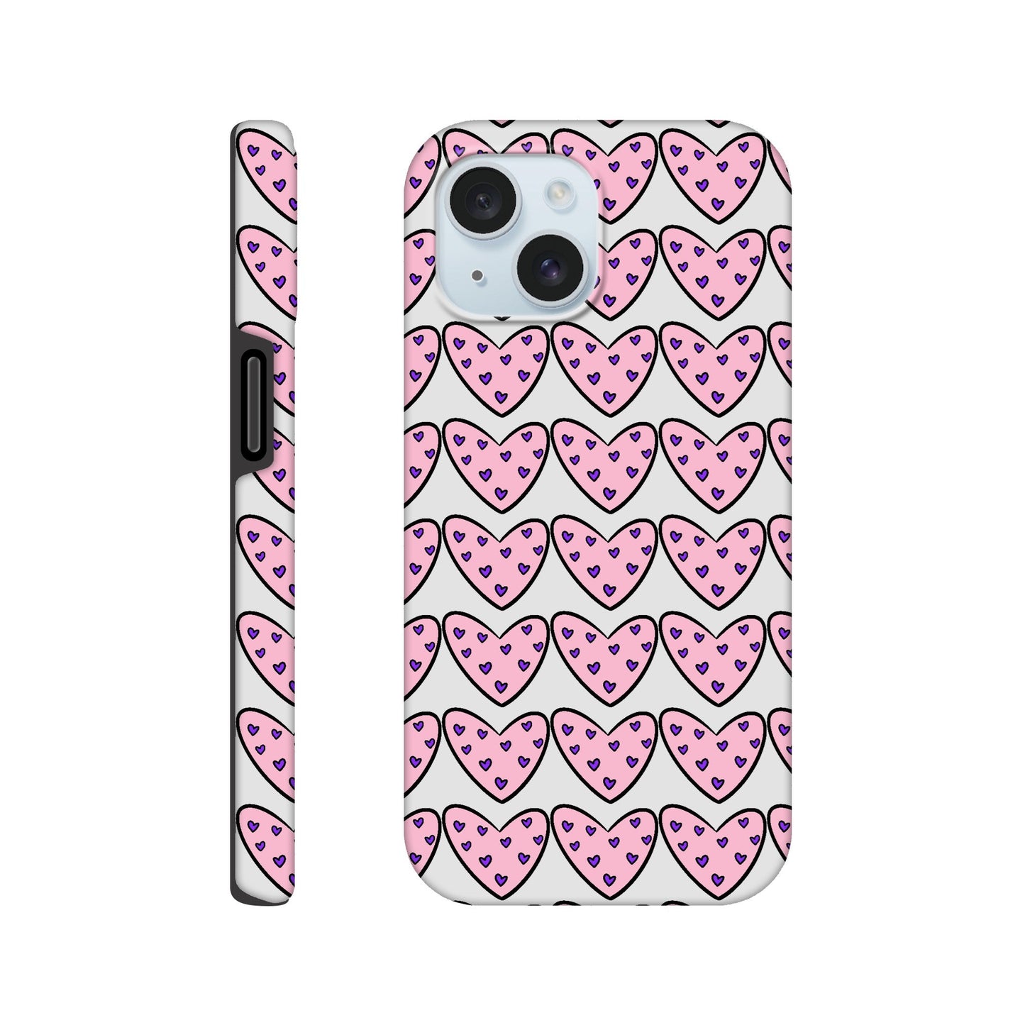 Hearts case for iPhone and Samsung Galaxy