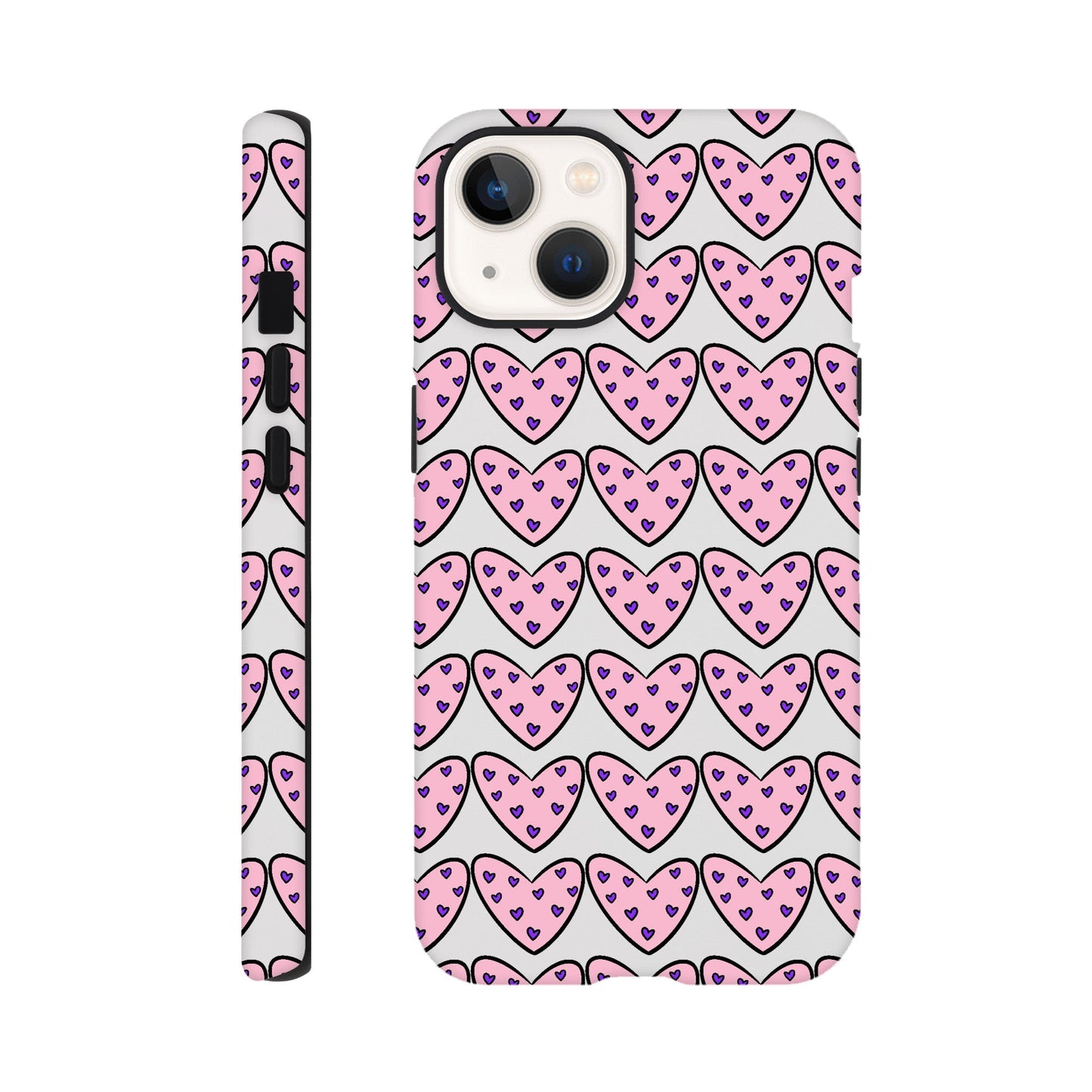 Hearts case for iPhone and Samsung Galaxy