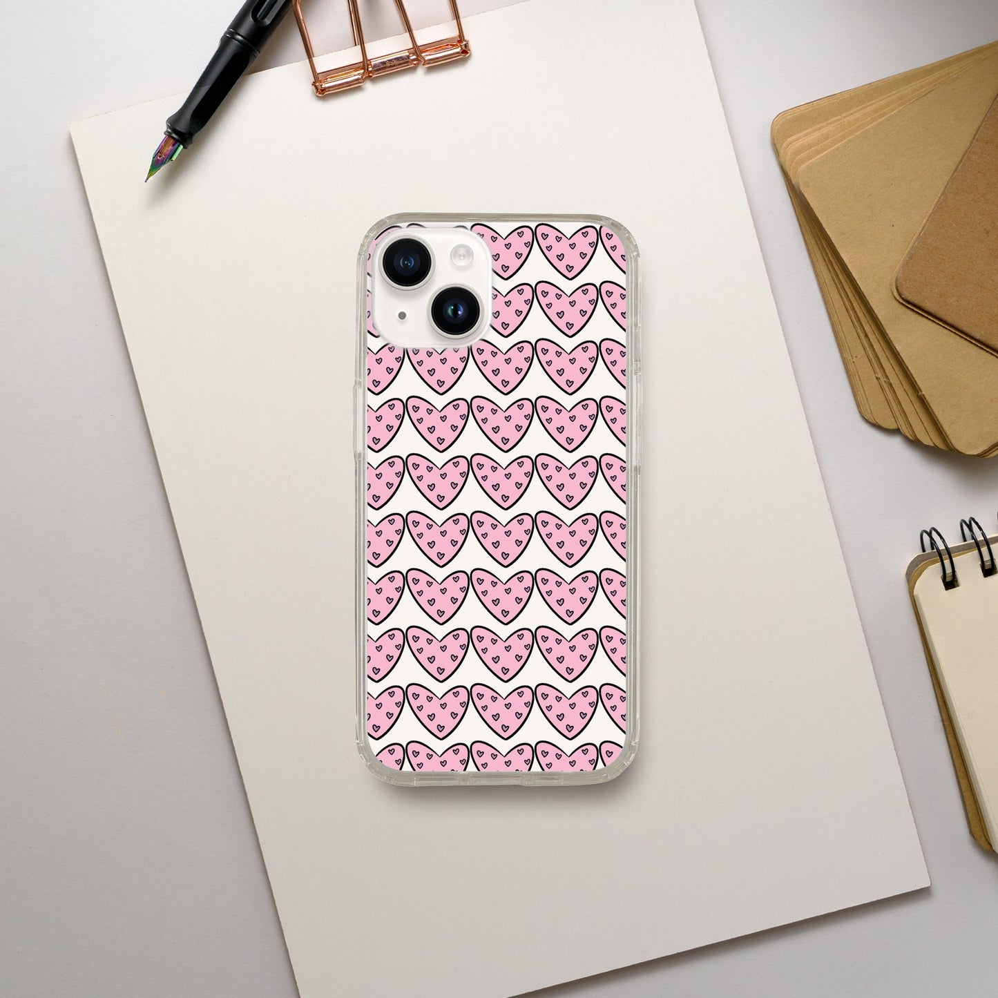 Hearts case for iPhone and Samsung Galaxy