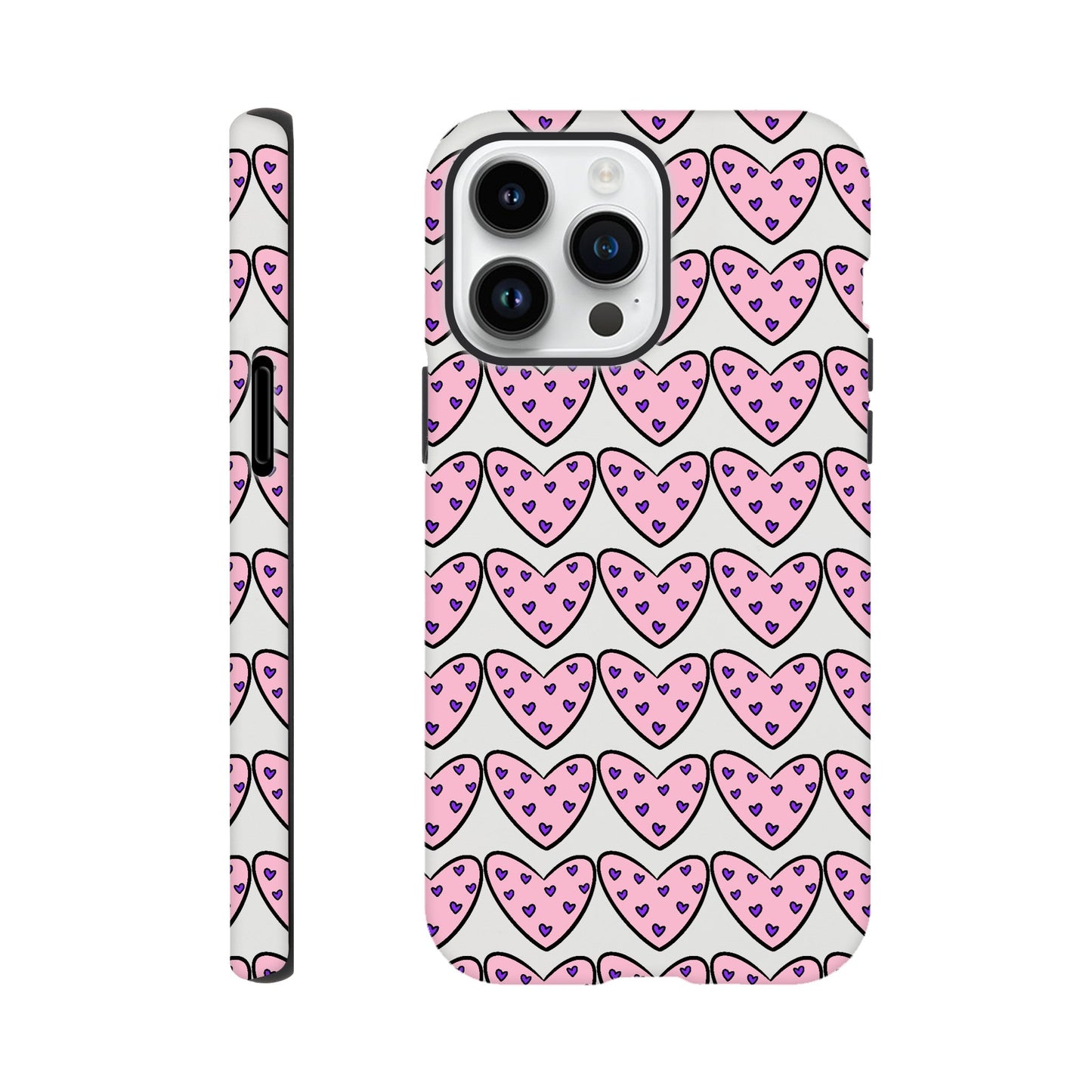 Hearts case for iPhone and Samsung Galaxy