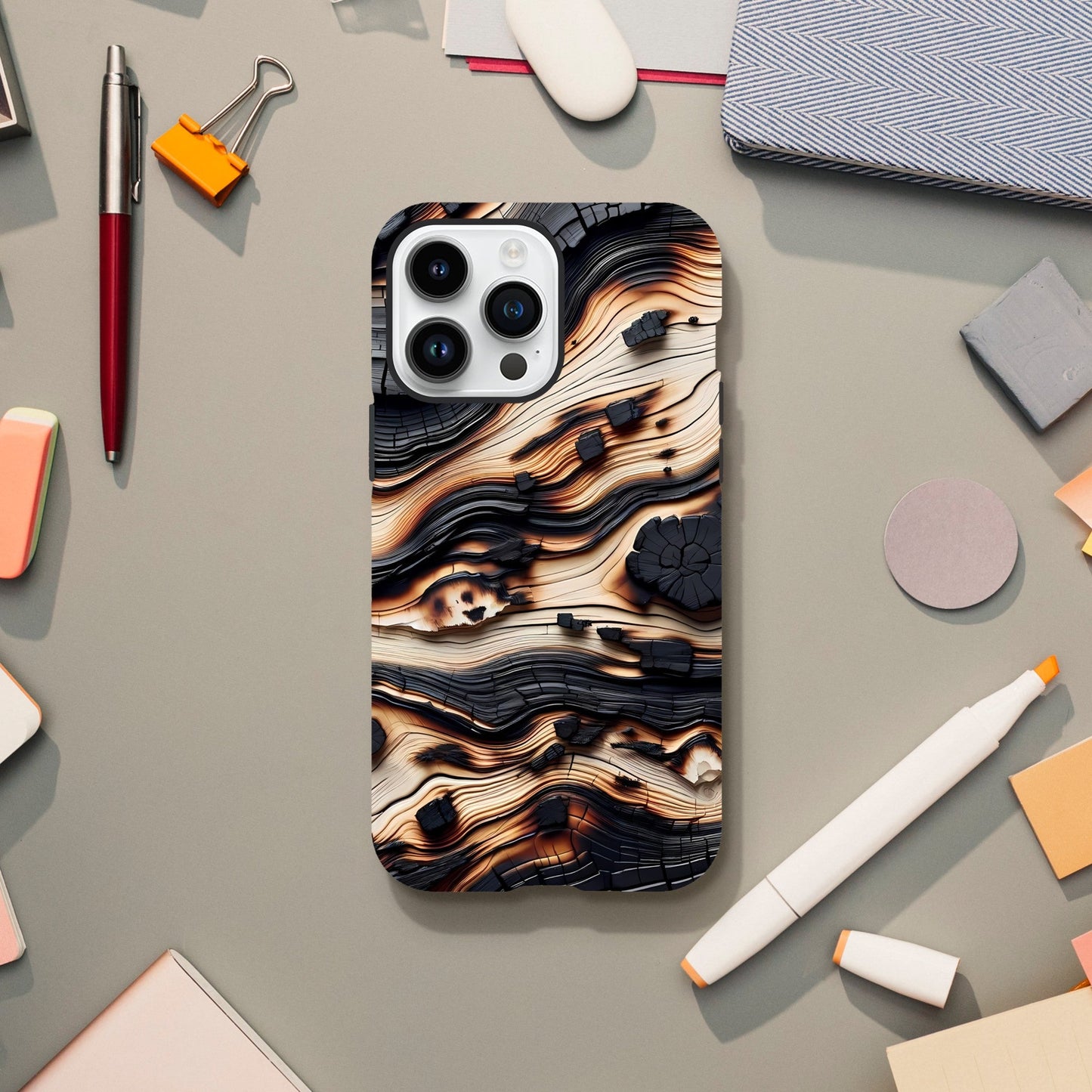 Shou Sugi Ban case for iPhone and Samsung